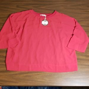 NWT Hazel Krista Woven Top Red Small‎